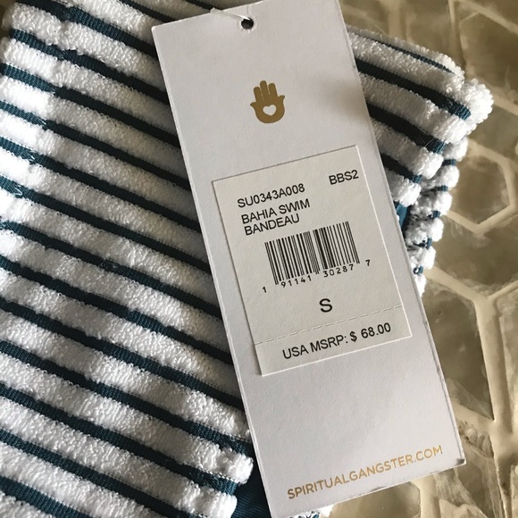 NEW!  Spiritual Gangster Bahia swim bandeau - Picture 6 of 8